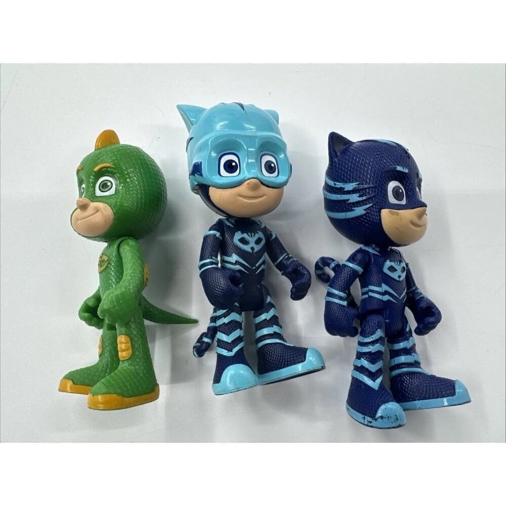 PJ Masks Action Figures Lot of 3 Ninja Gekko Collectible Toy Posable 5 in